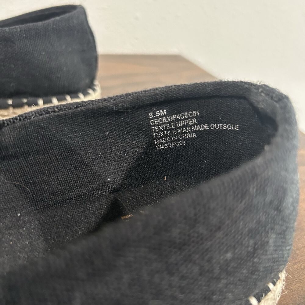 Haute Hippie Cecily‎ Women’s Shoes Espadrilles Mary Jane Black Size 8.5 M Flats - Picture 6 of 7